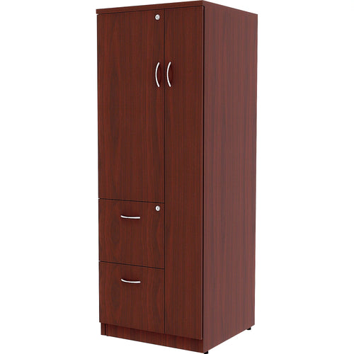 2 Drawer Mahogany Laminate Storage Cabinet S2099