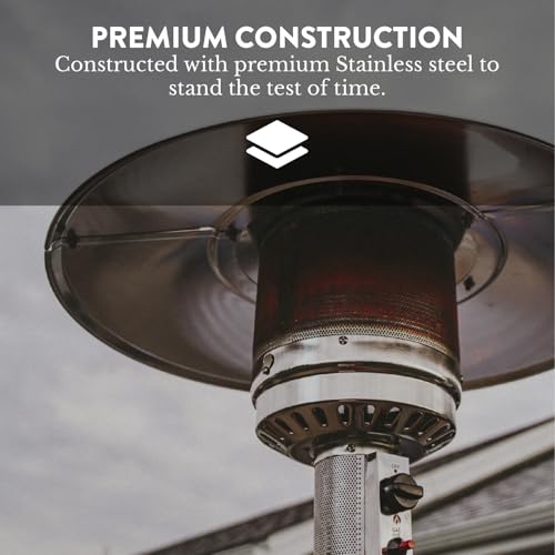 50,000 BTU Propane Outdoor Patio Heater with Wheels D470