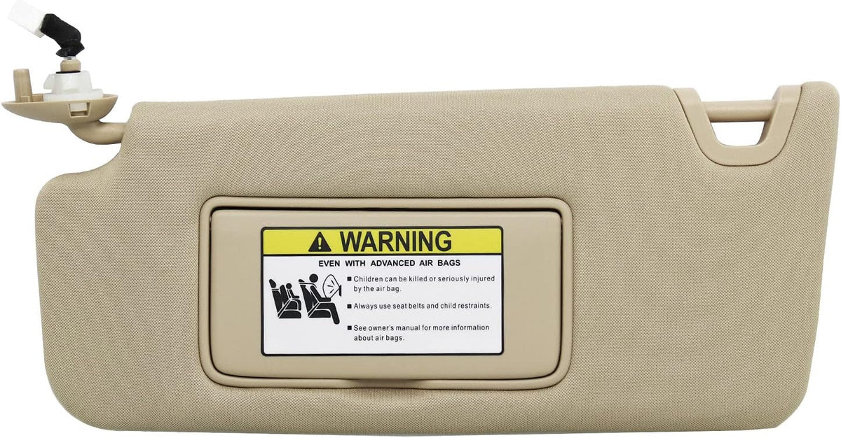 Left Driver Side Sun Visor Beige Pack of 2 S951