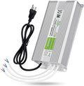 LEDMO IP67 Power Supply 300 Watts DC12V 25A AC/DC Driver Transformer Adapter Low Voltage Output with 3-Prong Plug 3.3 Feet Cable E1658