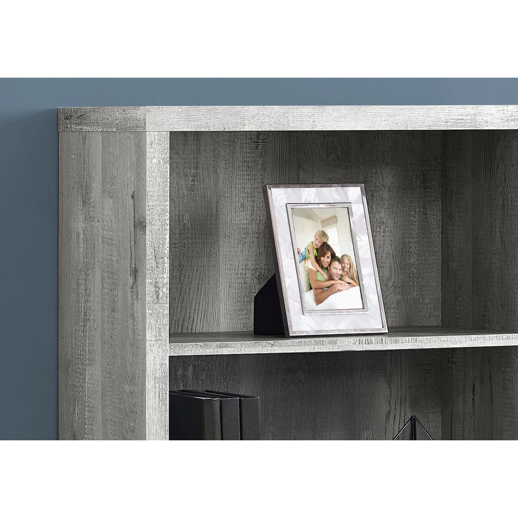 Grey 5 Tier Laminate Bookshelf H6506