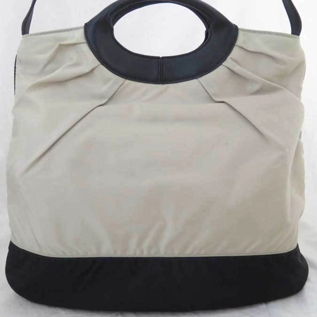 Pre-Owned Nylon Leather Handbag Shoulder Bag U49295