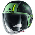 Mat Black Green Size M Helmet W412