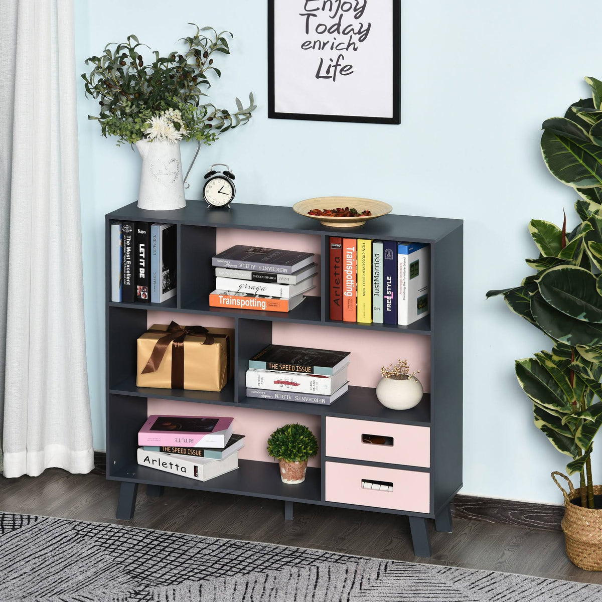 3-Tier Freestanding Child Bookcase with Open Shelves P59709