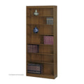 7-Shelf Square-Edge Veneer Bookcase N368989