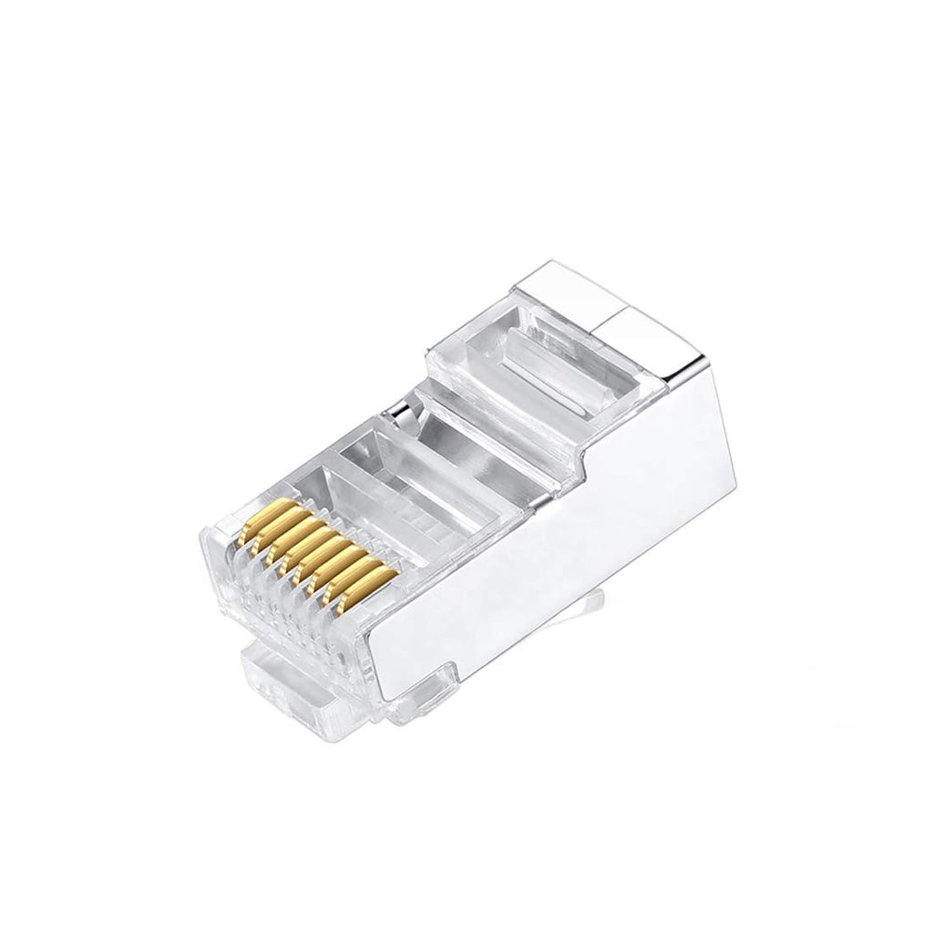 100 Pcs Cat7 RJ45 Metal Shielded Connectors H835155
