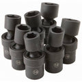 7 PC 1/2 in Drive Metric Impact Swivel Socket Set P95879