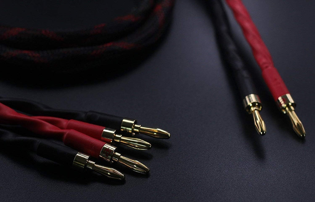 Bi-Wire Speaker Cable 2 Banana Plugs 4 Banana Plugs 1pair Set N7720