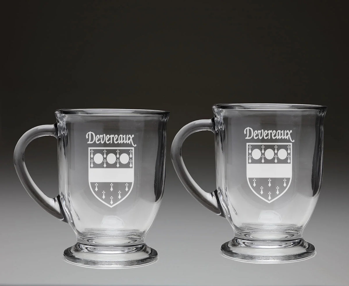 Glass Coffee Mugs Set of 2 P89985