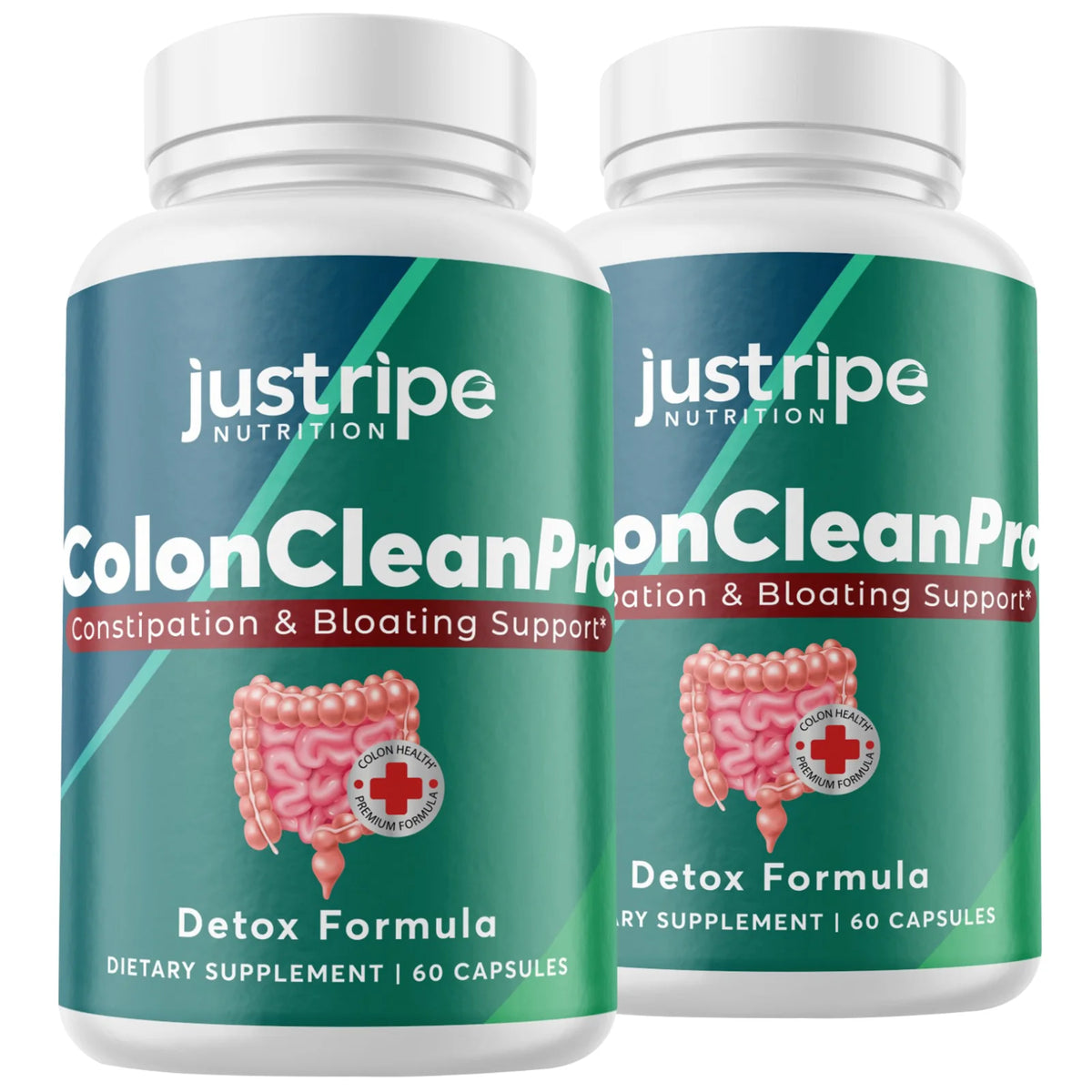 2 Pack Natural Digestive Support Supplement 60ct D481629