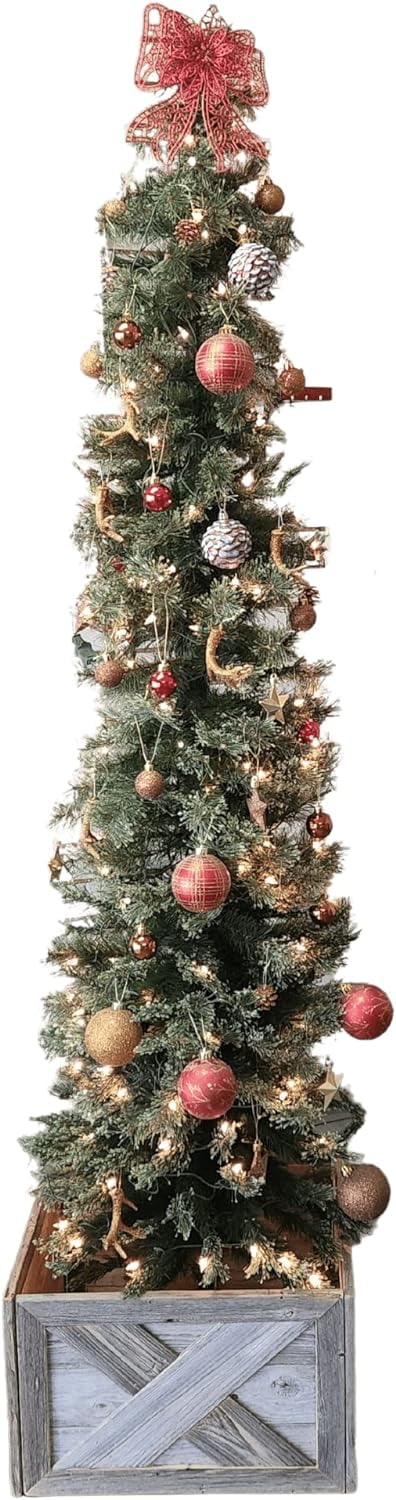 Reclaimed Wood Christmas Tree Collar I903955