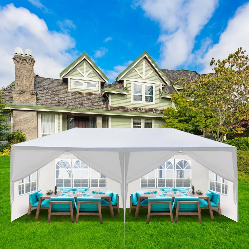 10'x 20' Party Tent Canopy with 6 Sidewalls G82972