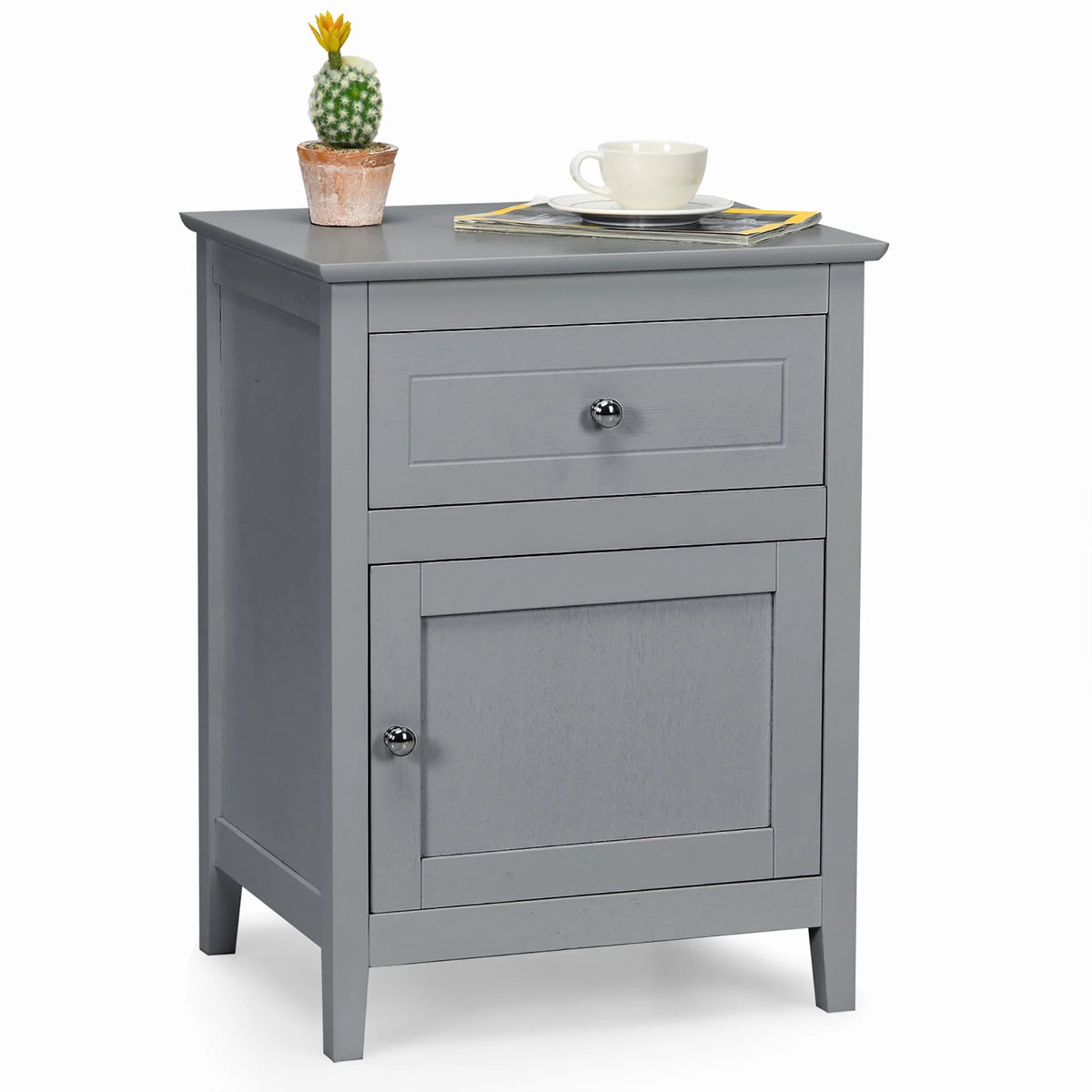 Natural Nightstand with Drawer U9494