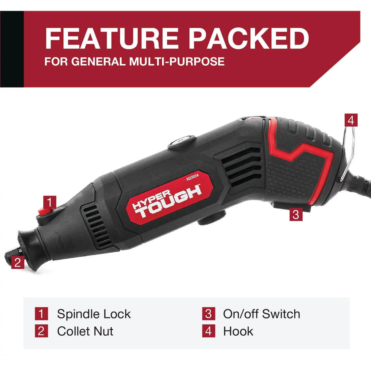 1.5 Amp Corded Rotary Tool with 105 Accessories & Storage Case V93780