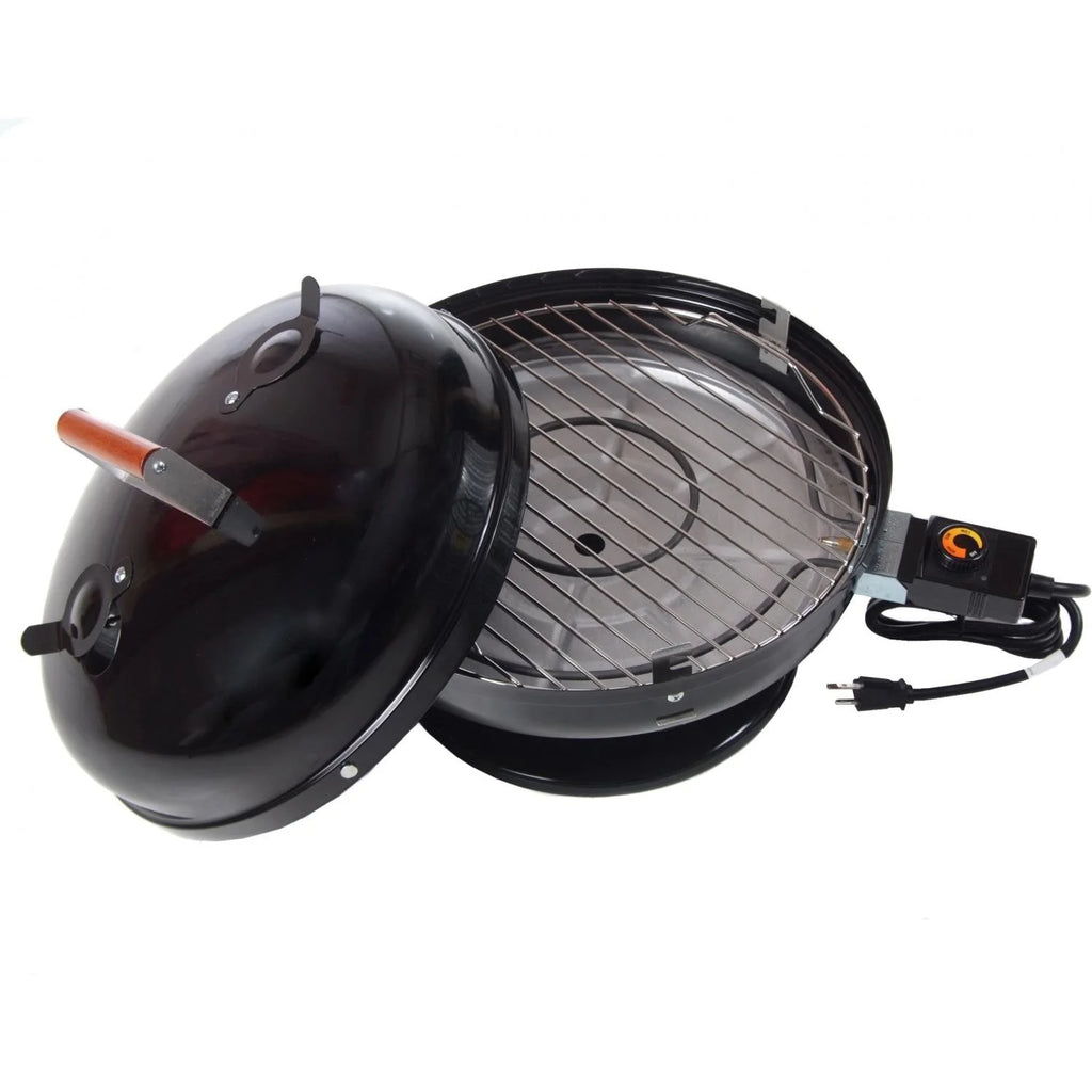 1500-Watt Portable Electric Steel BBQ Grill - Black W130473