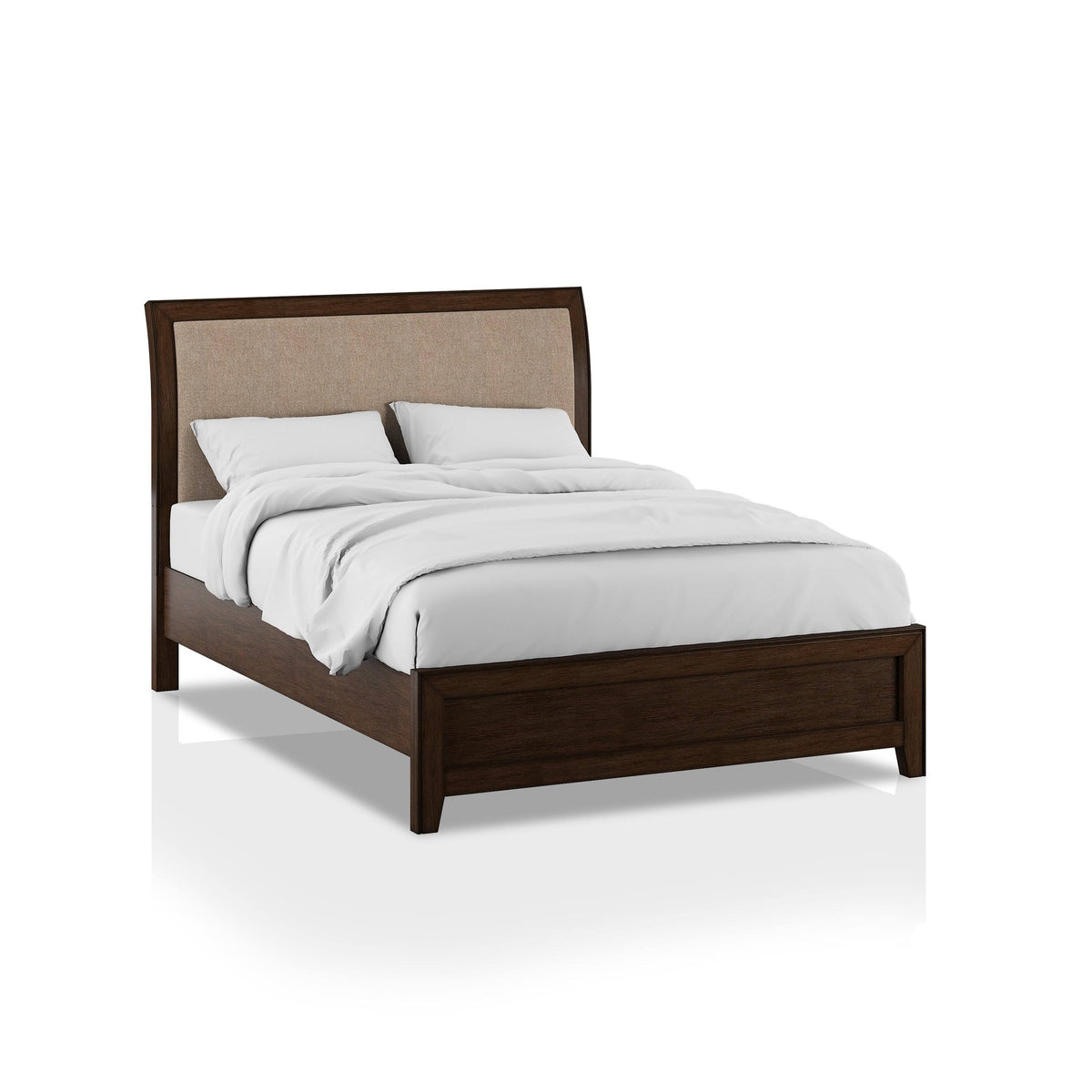 Walnut Panel Bed - California King M584