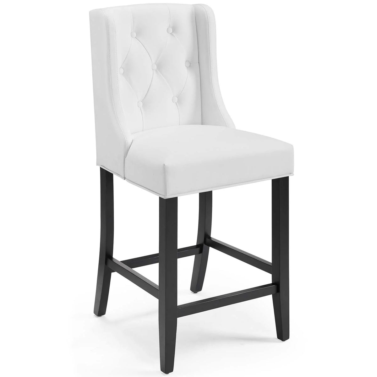 White Faux Leather Counter Stool A1372