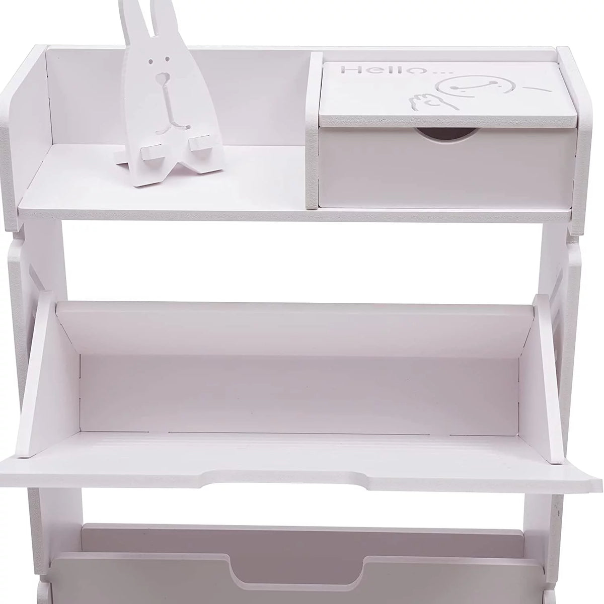 White Narrow Shoe Storage Cabinet E178