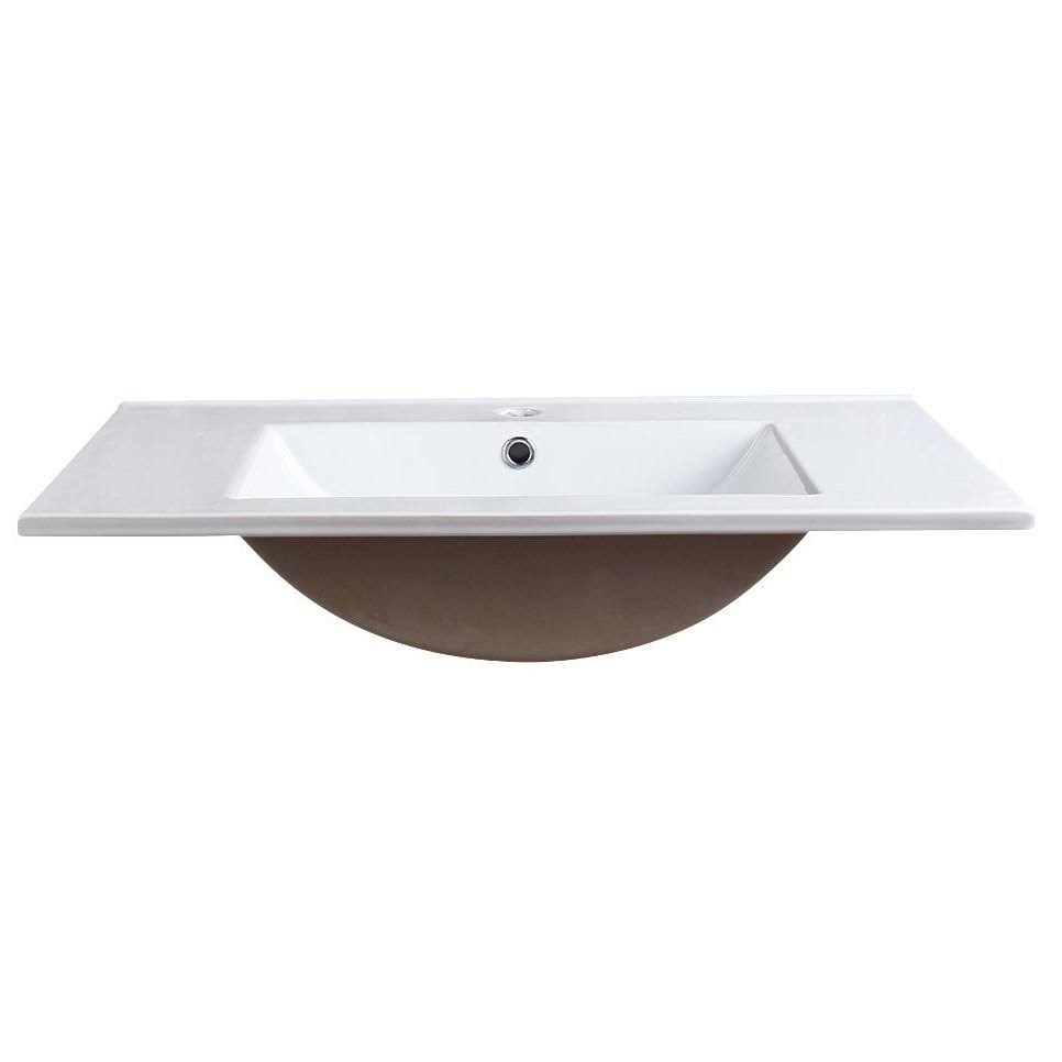 White Integrated Sink and Countertop M818600