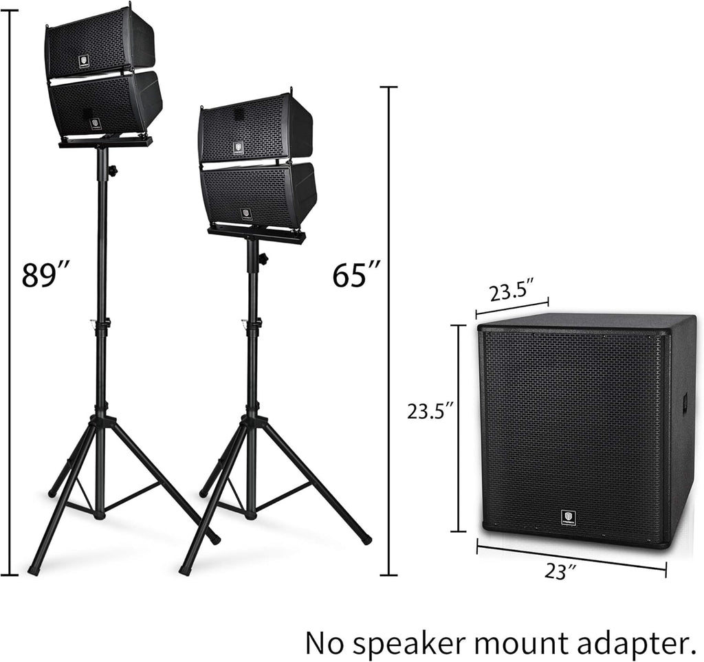 18-inch 4000W Stereo PA Speaker System with Active Subwoofer Z85762