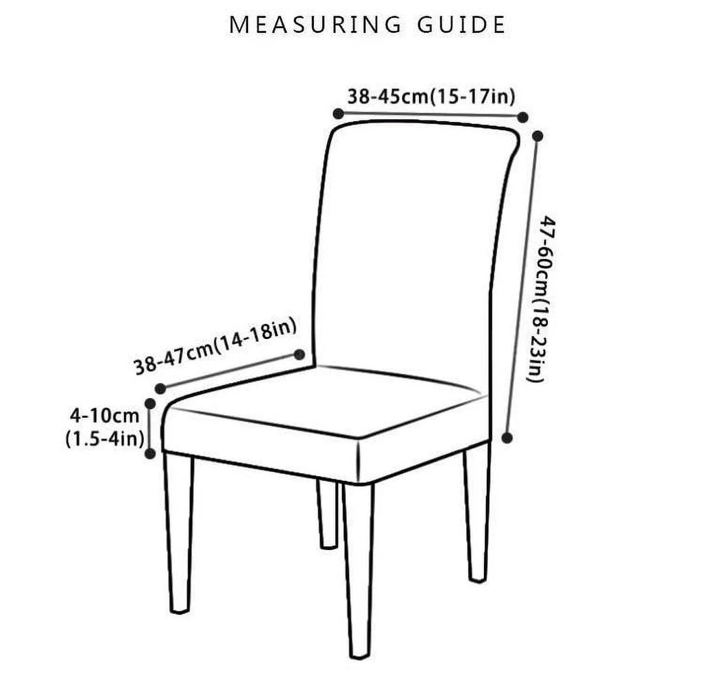 Brown Waterproof Oilproof Stretch PU Leather Dining Chair Covers Set of 4 W225