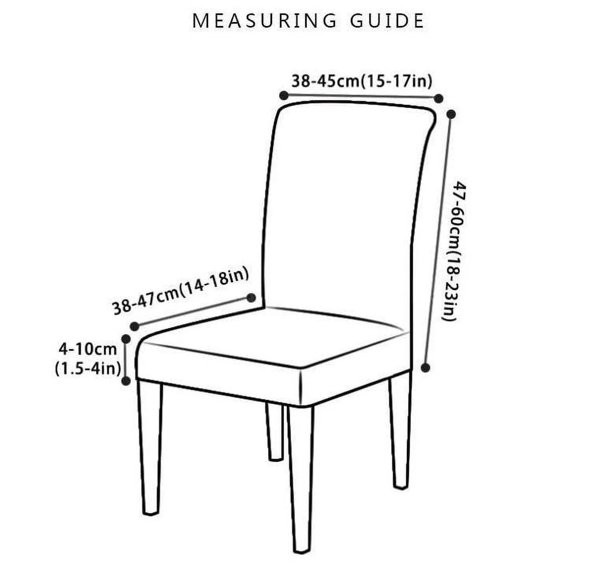 Brown Waterproof Oilproof Stretch PU Leather Dining Chair Covers Set of 4 W225