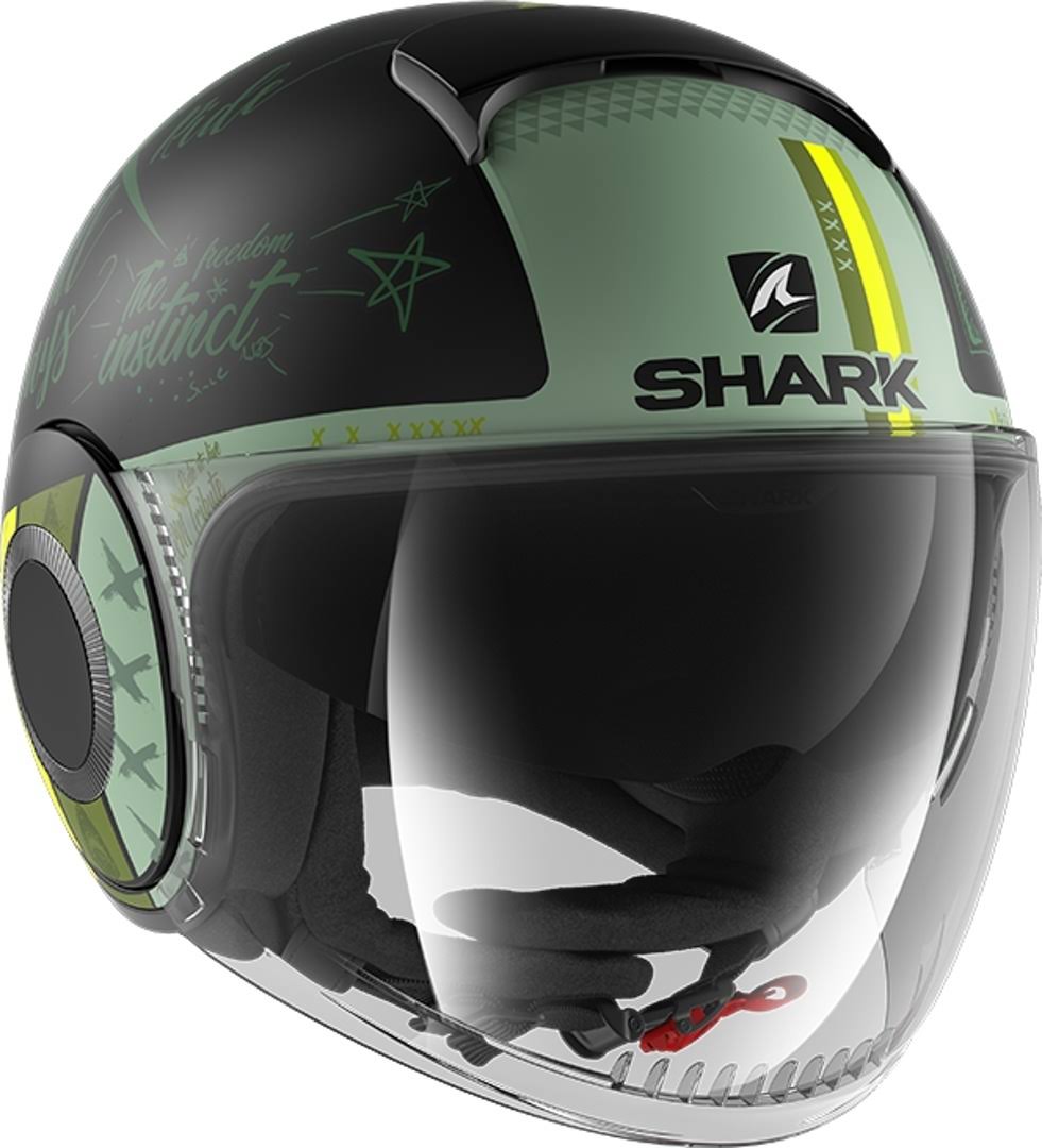 Mat Black Green Size M Helmet W412