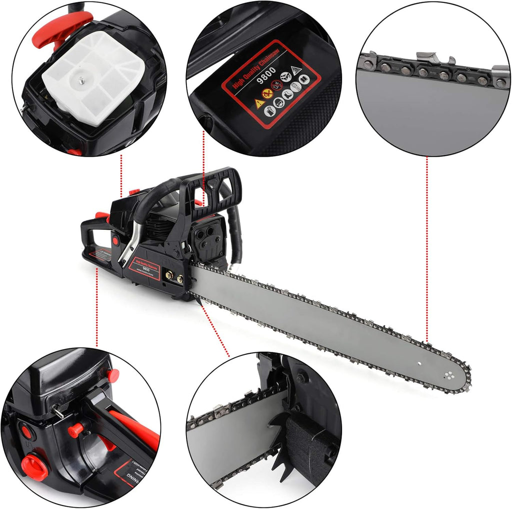 20 Inch 62cc Gas Chainsaw P732