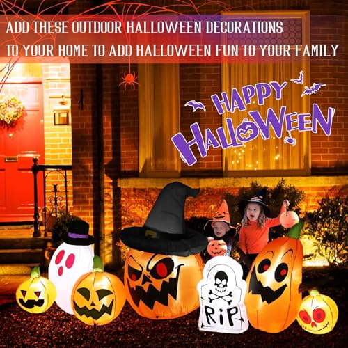 8FT Halloween Inflatable Decorations with LED Lights V84161