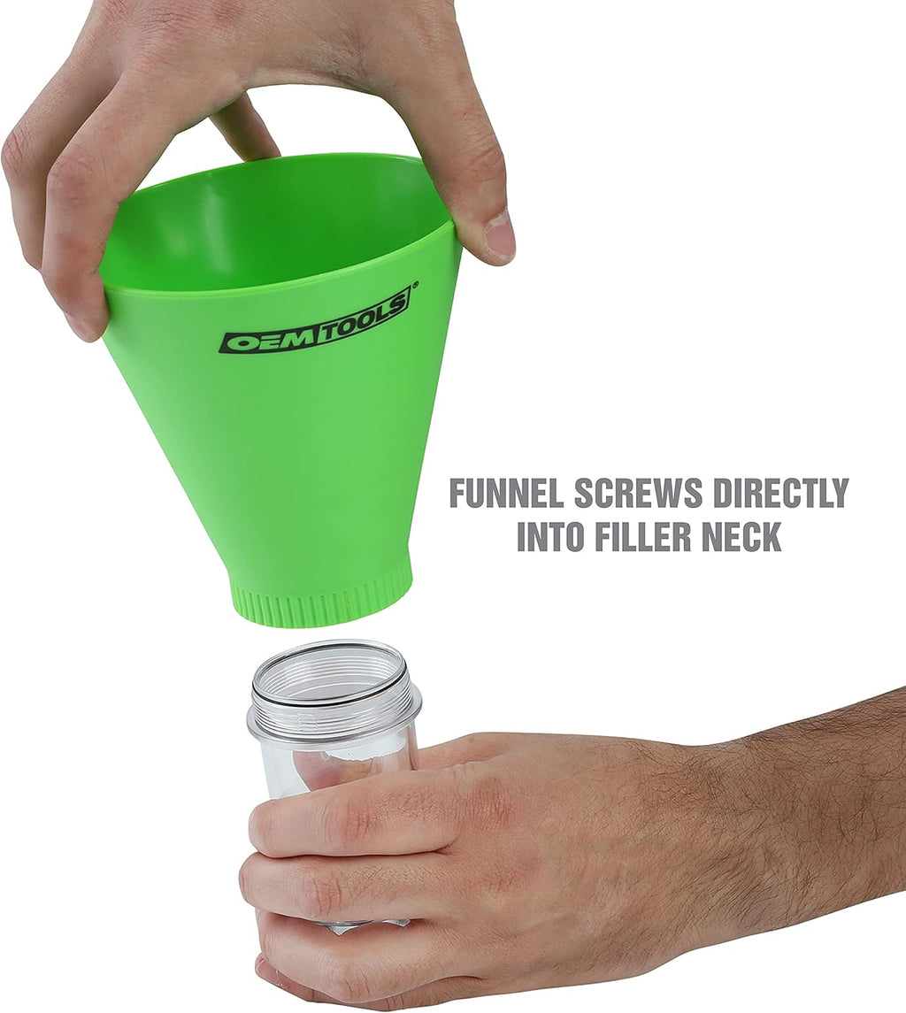Green No-Spill Oil Funnel Pack of 2 Z468