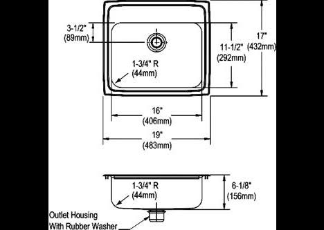 Stainless Steel Bathroom Sink Q46320
