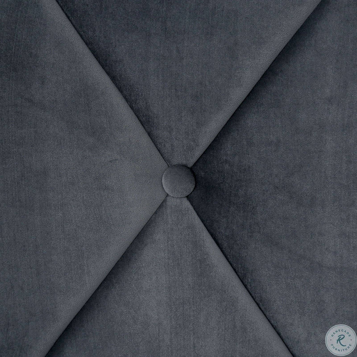 Gray Upholstered Full Bed X1597