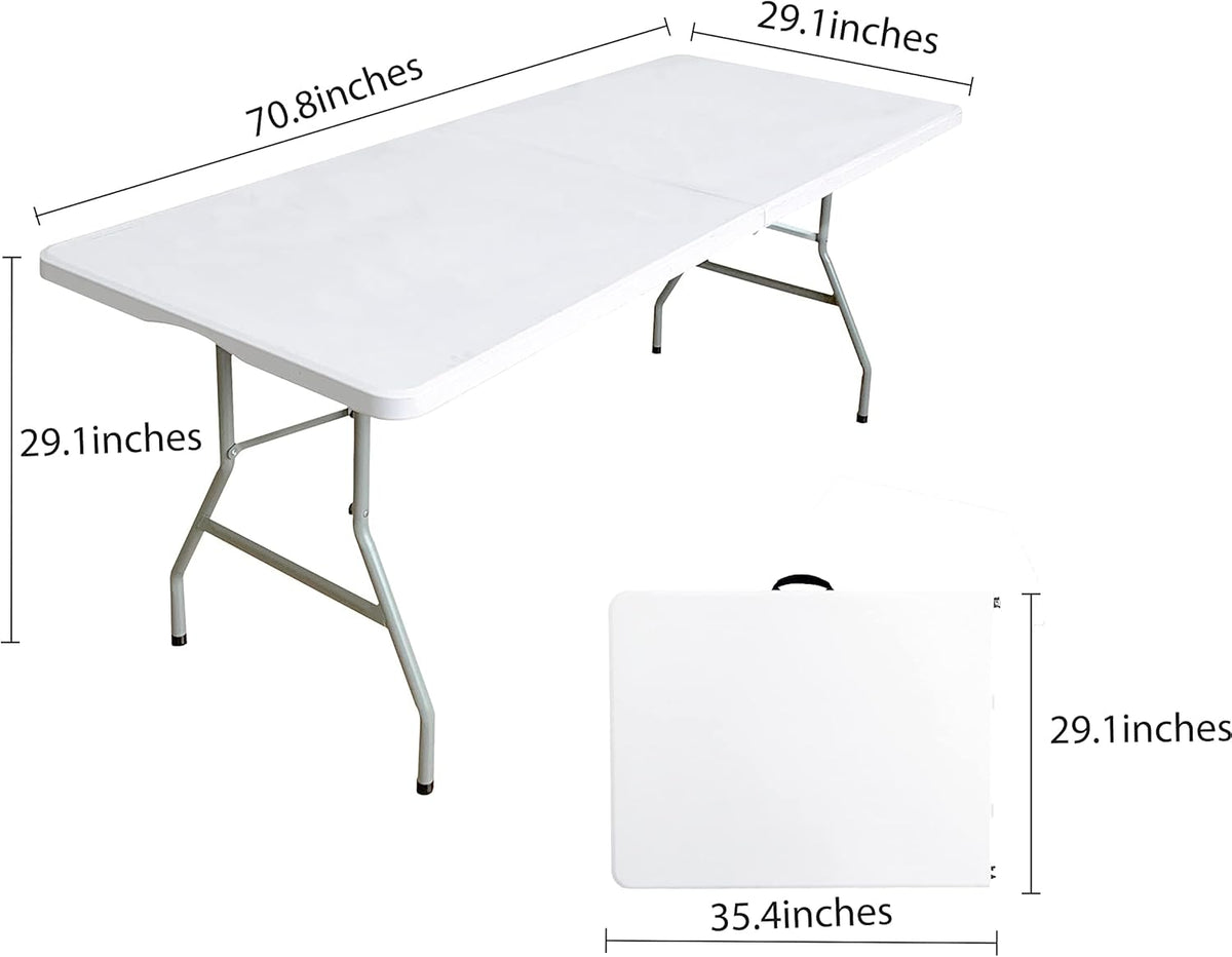 6 Foot Folding Plastic Utility Table M439