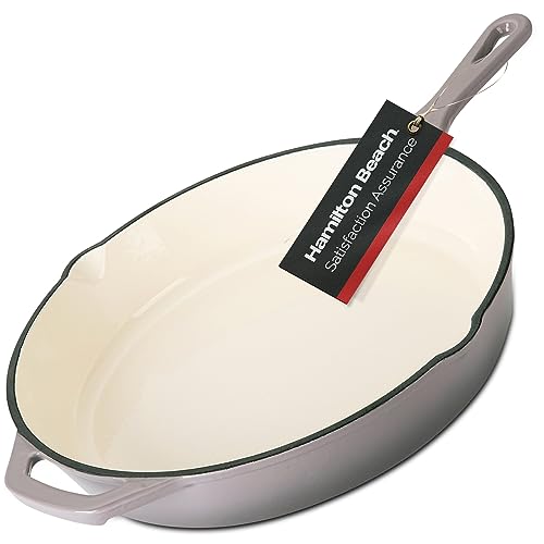 Cream Enameled Cast Iron Fry Pan 10-Inch Y827