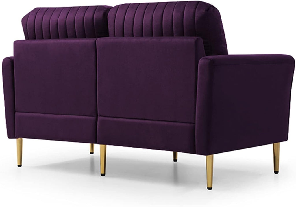 Purple Velvet Sofa and Loveseat Set Z5566