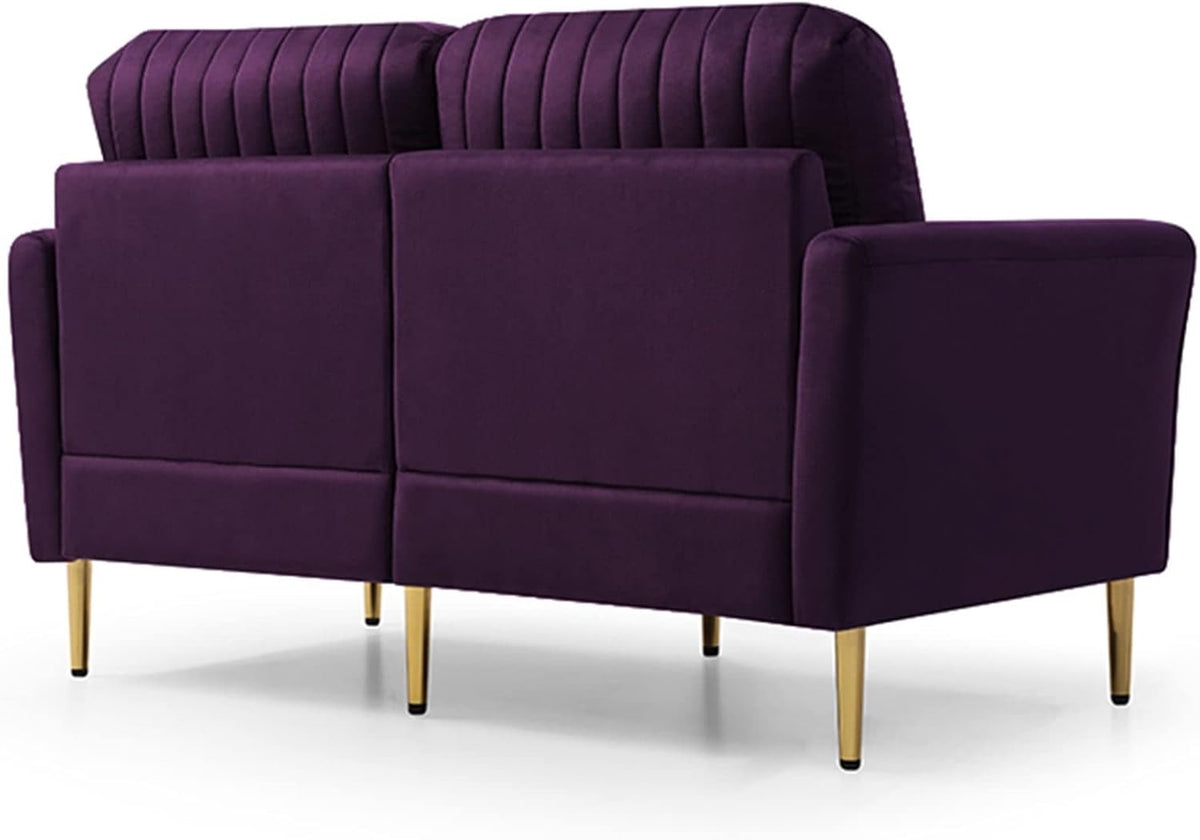 Purple Velvet Sofa and Loveseat Set Z5566