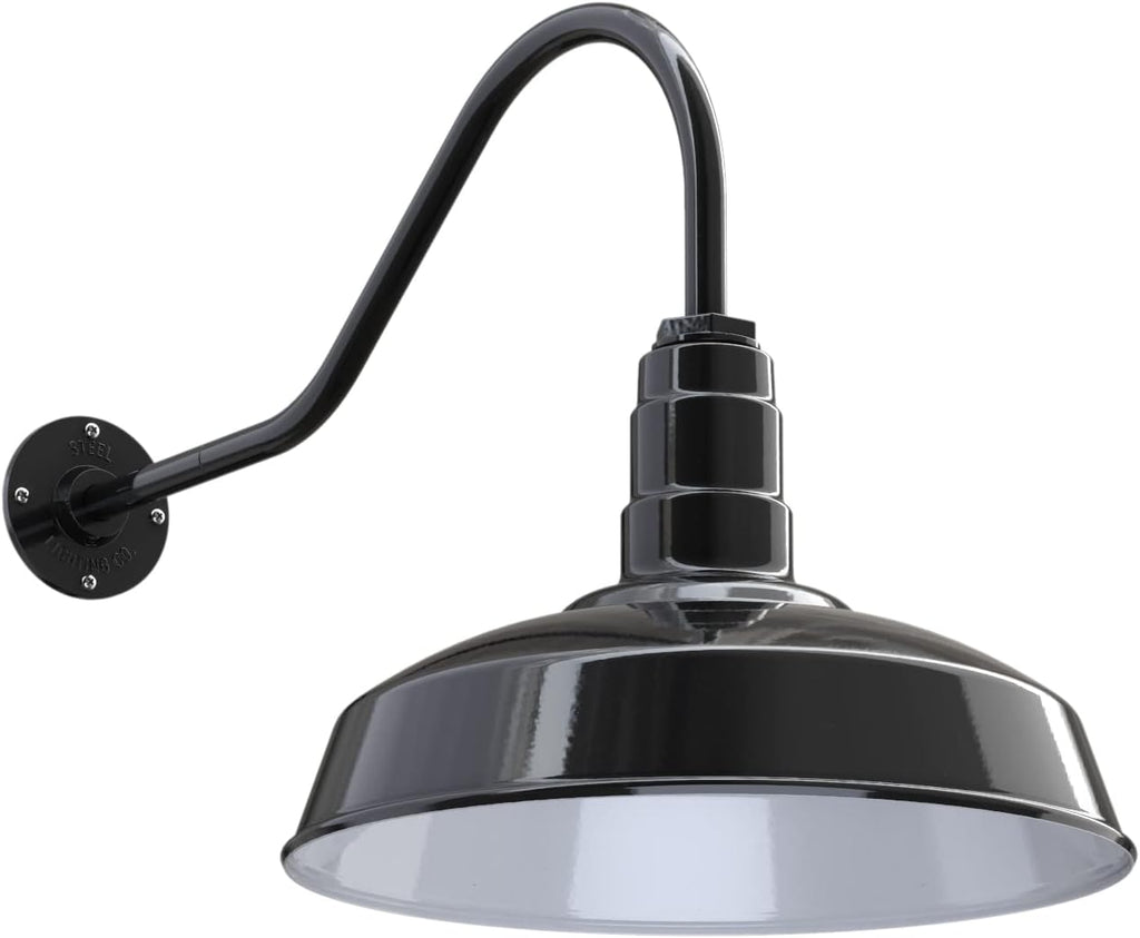 Gooseneck Barn Light 23 Gooseneck Matte Black U29999