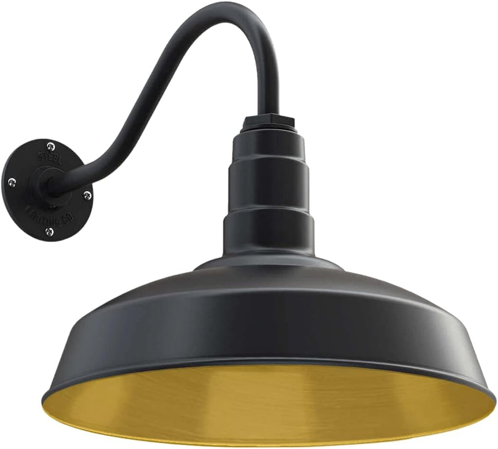 Gooseneck Barn Light 23 Gooseneck Matte Black U29999