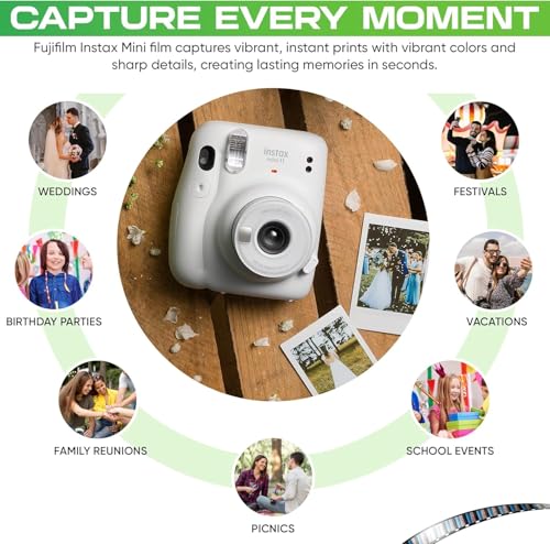 INSTAX Mini Instant Film 2 Pack = 20 Sheets (White) G84844