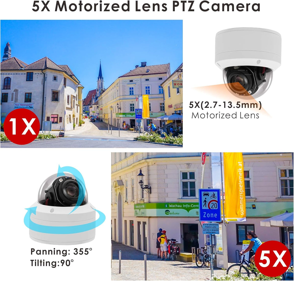 1080P POE IP PTZ 2MP Dome Security Camera Z530