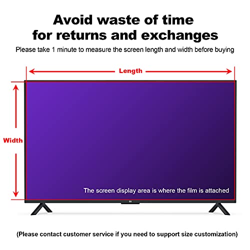 43-65 Inch Monitor TV Screen Protector Anti-Glare Anti-Scratch Anti Blue Light Film X4441