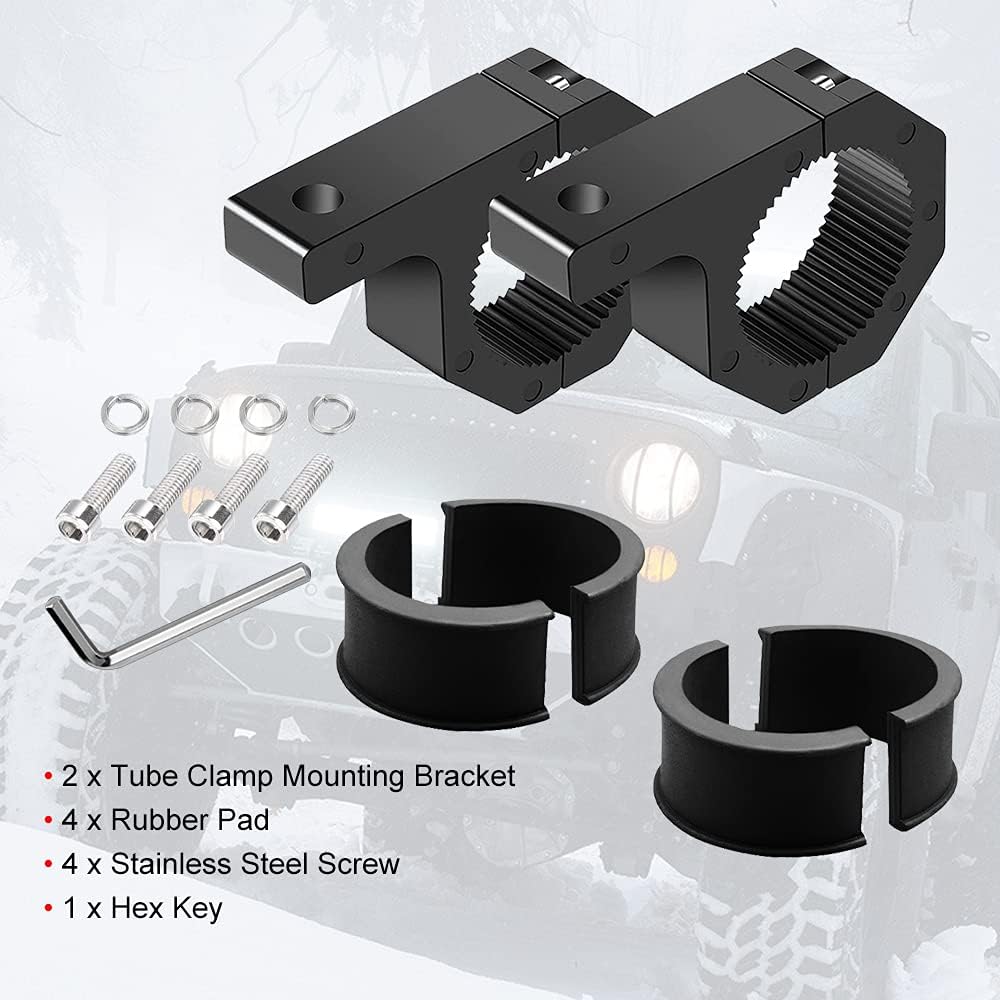 2.283 Inch LED Mounting Brackets Tube Clamp Mount 2PCS U9637