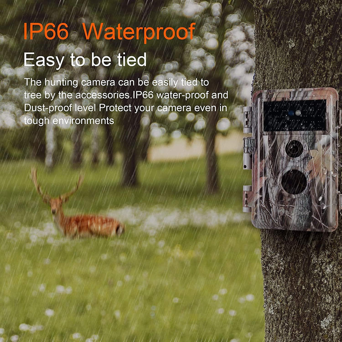 2-Pack Night Vision Trail Cameras 24MP 1296P IP66 Waterproof N979374