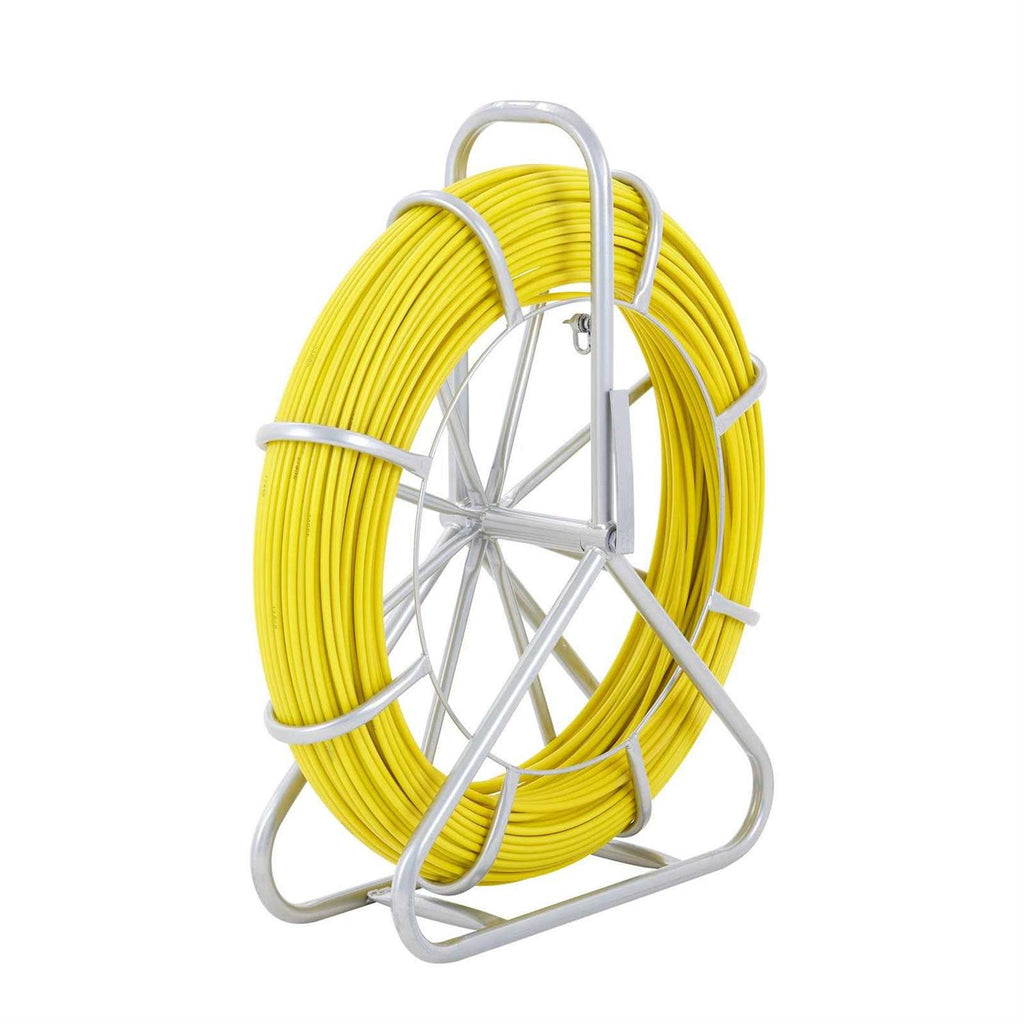 600 ft. x 5/16 in. Non-Conductive Fiberglass Fish Tape with Steel Reel Stand S595