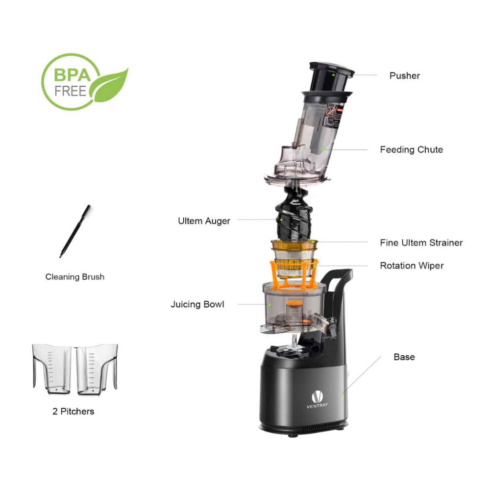 Black Masticating Juicer J5461