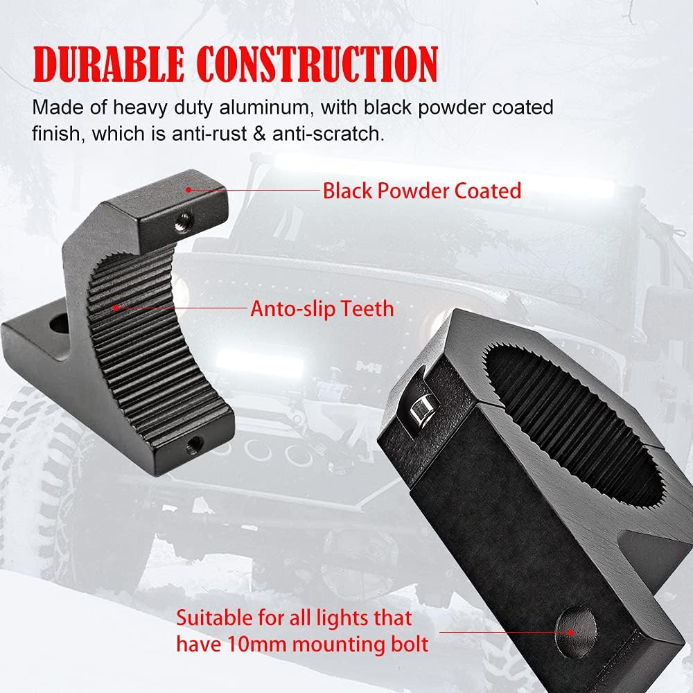 2.283 Inch LED Mounting Brackets Tube Clamp Mount 2PCS U9637