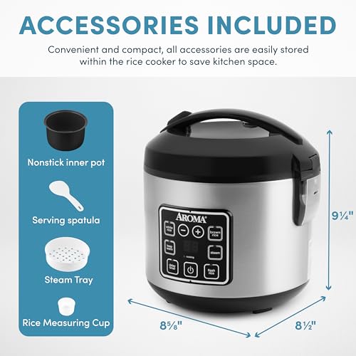 4-Cup Rice Cooker with Stainless Steel Exterior W181