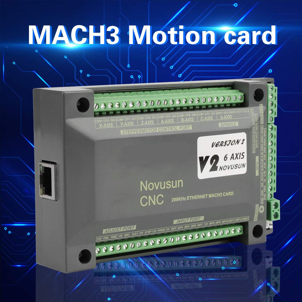 6 Axis MACH3 Stepper Motor Driver Control Module D740