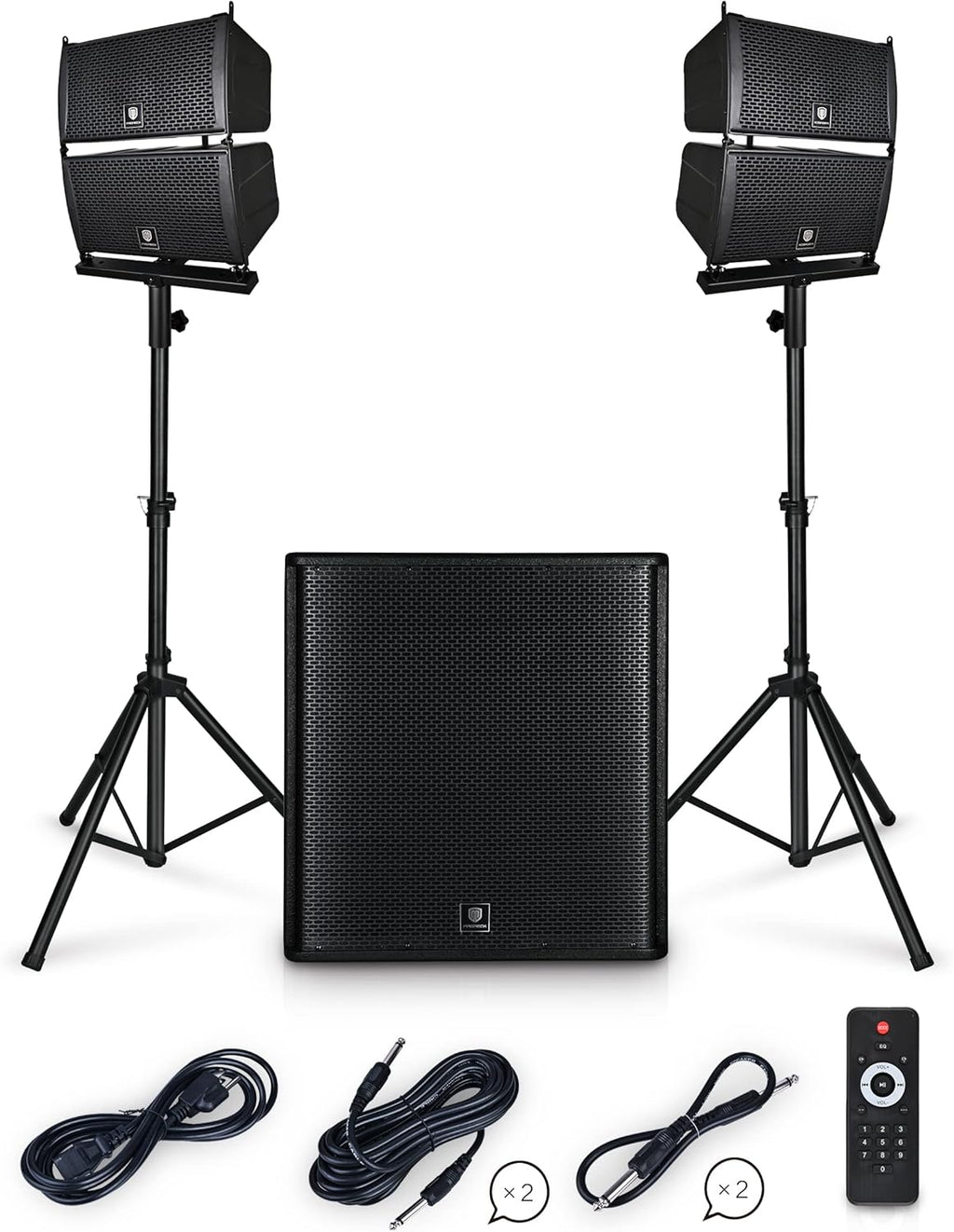18-inch 4000W Stereo PA Speaker System with Active Subwoofer Z85762