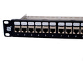 24-Port CAT6A FTP Shielded 1U Patch Panel V384